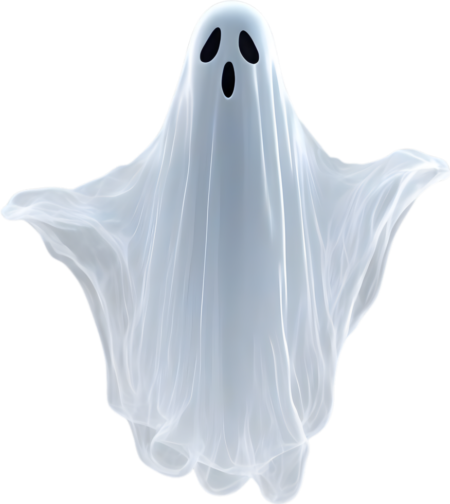 AI generated A close-up of a scary ghost. Ai-Generated png