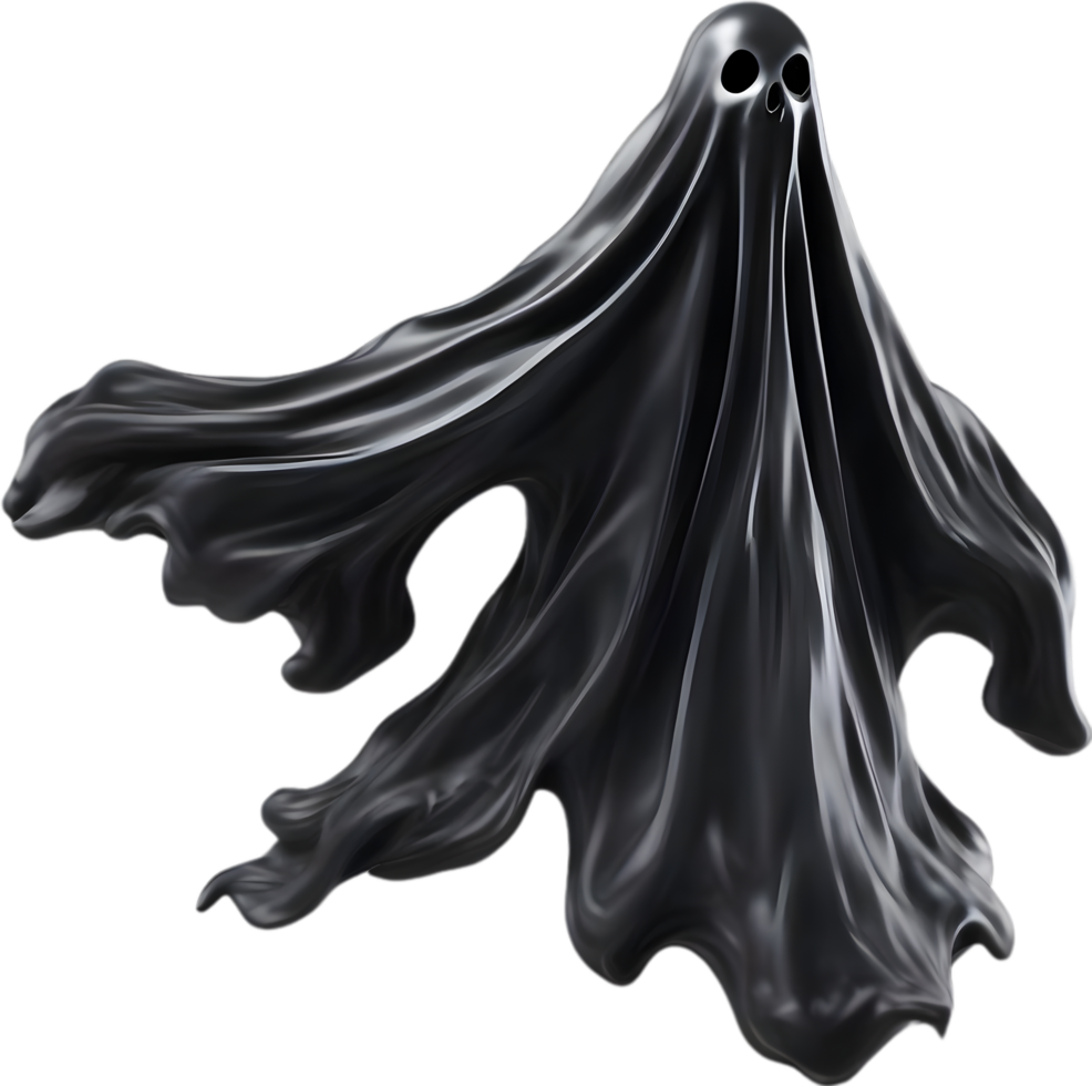 AI generated A close-up of a scary ghost. Ai-Generated png