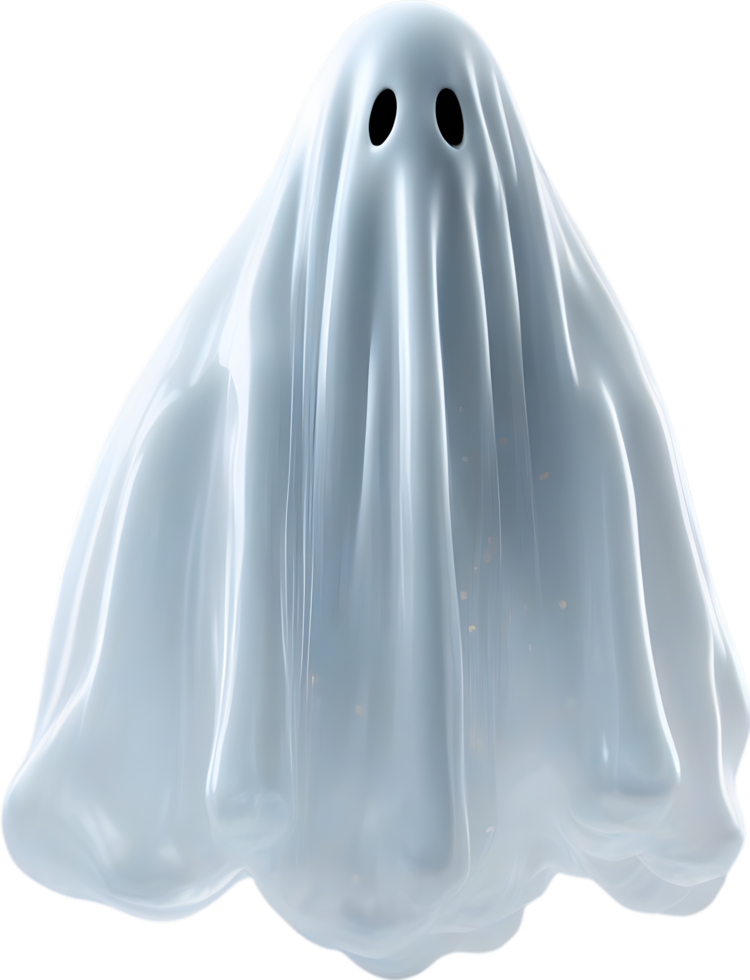 AI generated A close-up of a scary ghost. Ai-Generated png