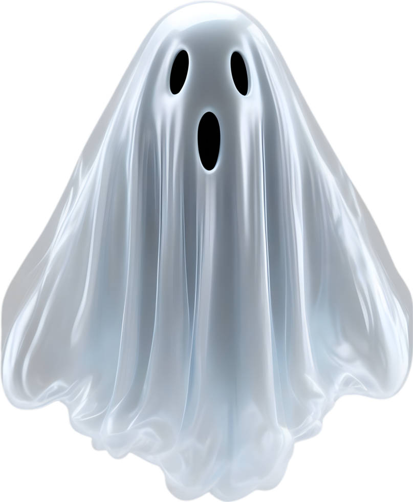 AI generated A close-up of a scary ghost. Ai-Generated png