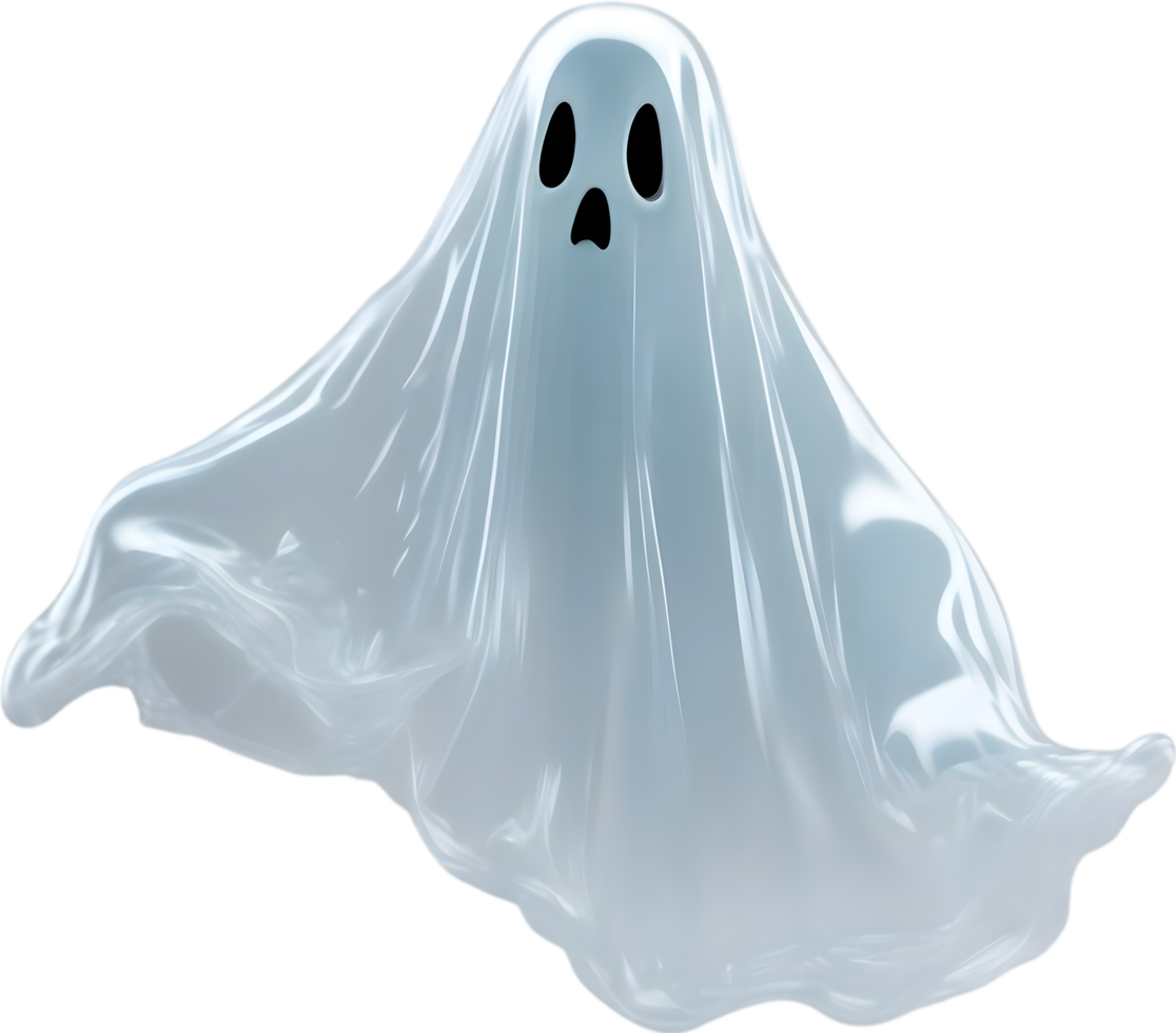 AI generated A close-up of a scary ghost. Ai-Generated png