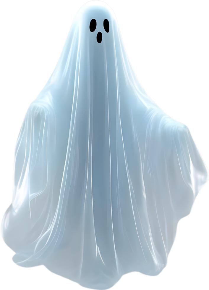 AI generated A close-up of a scary ghost. Ai-Generated png