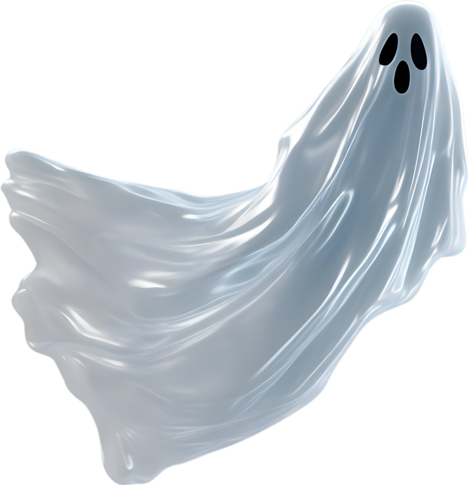 AI generated A close-up of a scary ghost. Ai-Generated png