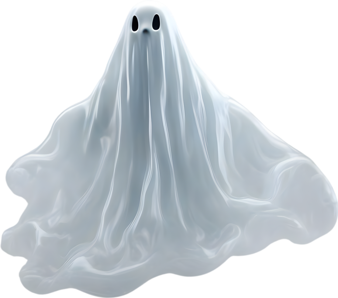 AI generated A close-up of a scary ghost. Ai-Generated png
