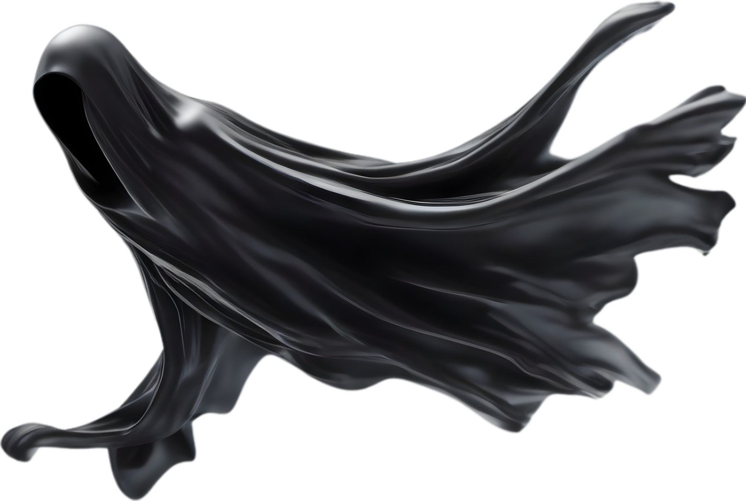 AI generated A close-up of a scary ghost. Ai-Generated png