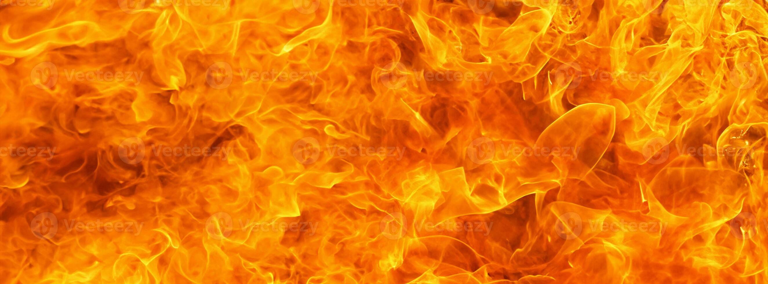 blaze fire flame conflagration texture for banner background photo