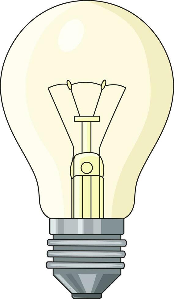 Lightning bulb isolated vector illustration