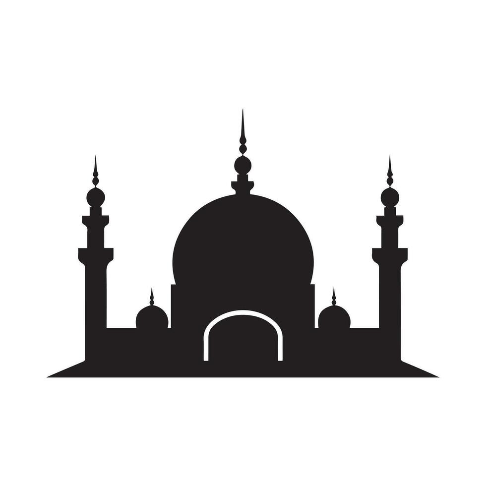 mezquita icono. plano ilustración. vector para plano diseño