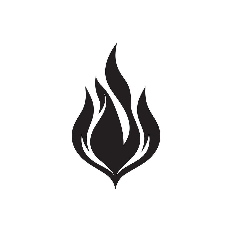 Fire flame icon vector design symbol of power and energy. Flat style
