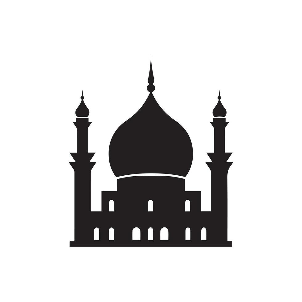 mezquita icono. plano ilustración. vector para plano diseño