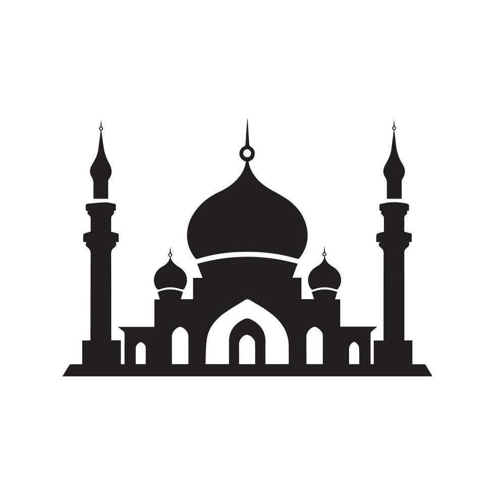 mezquita icono. plano ilustración. vector para plano diseño