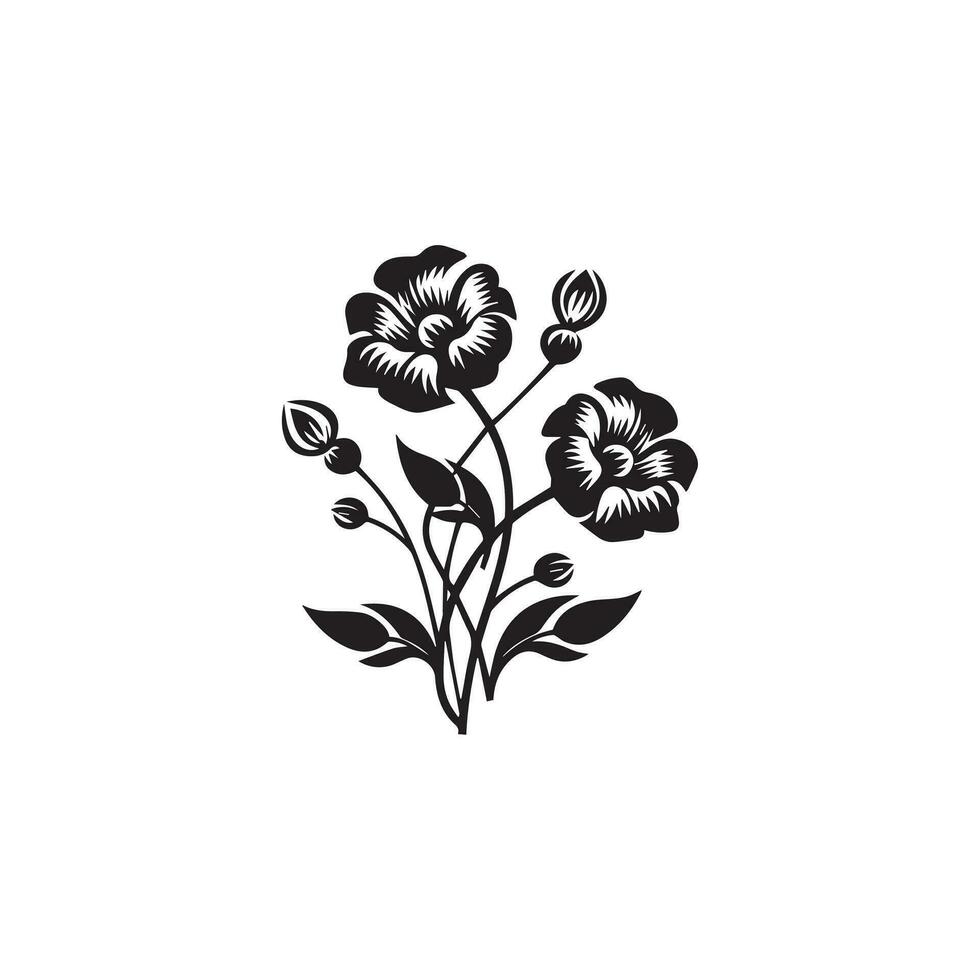 Beauty Flowers Vector icon design Template floral garden ornament.