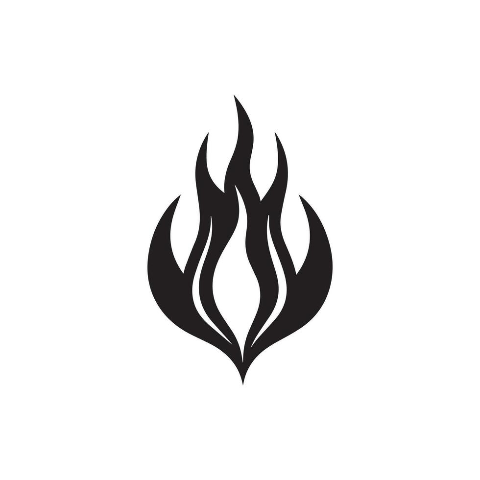 Fire flame icon vector design symbol of power and energy. Flat style