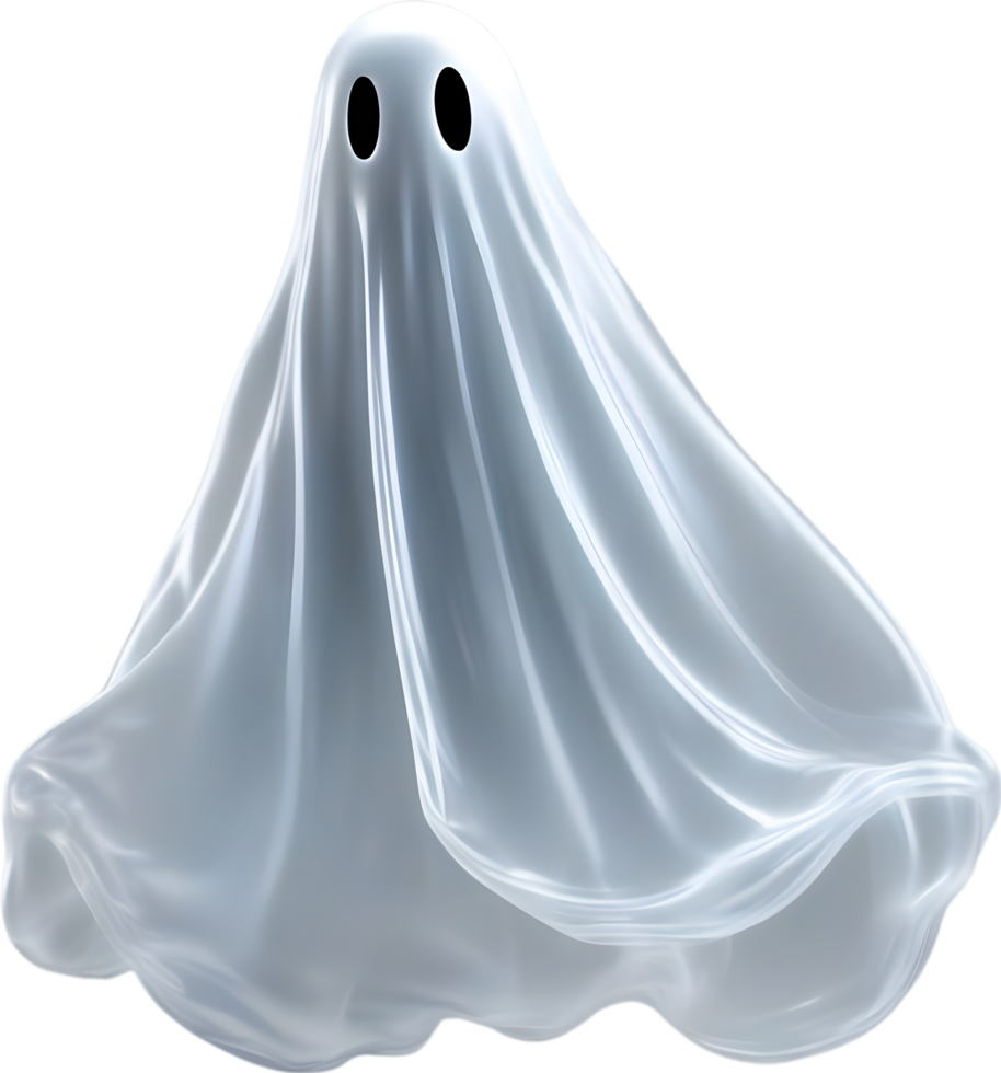 AI generated A close-up of a scary ghost. Ai-Generated png