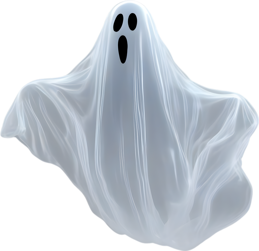 AI generated A close-up of a scary ghost. Ai-Generated png