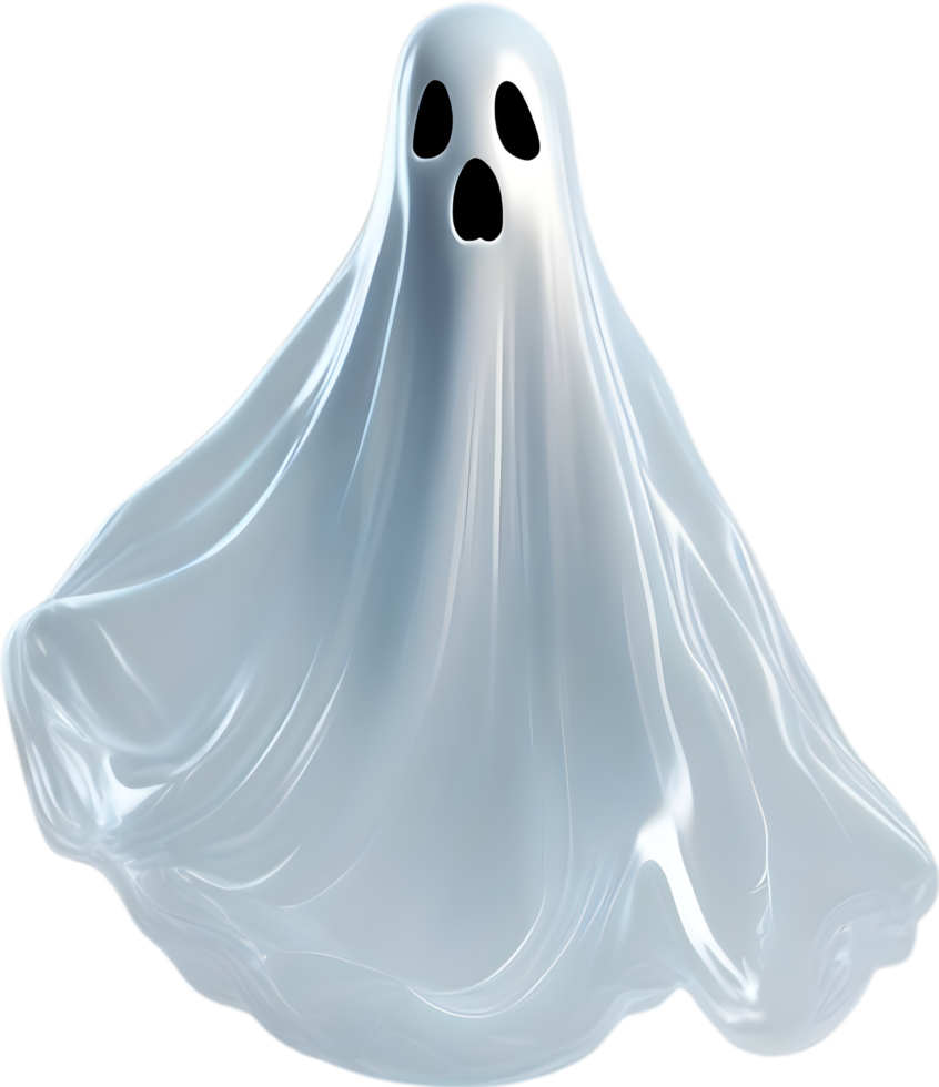 AI generated A close-up of a scary ghost. Ai-Generated png