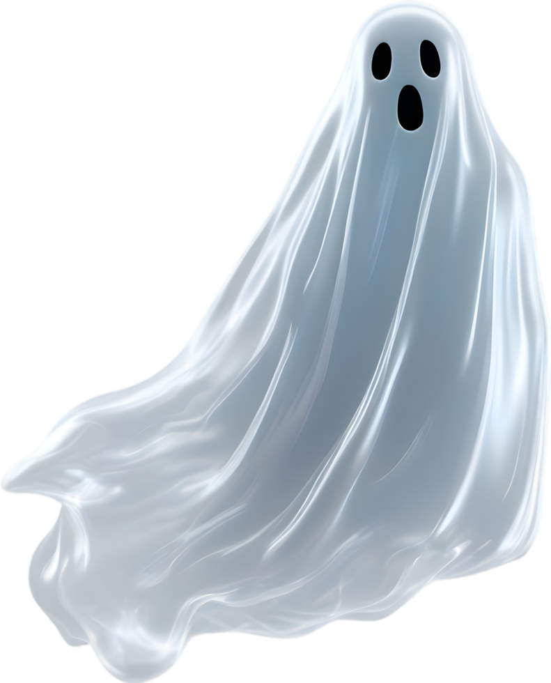 AI generated A close-up of a scary ghost. Ai-Generated png