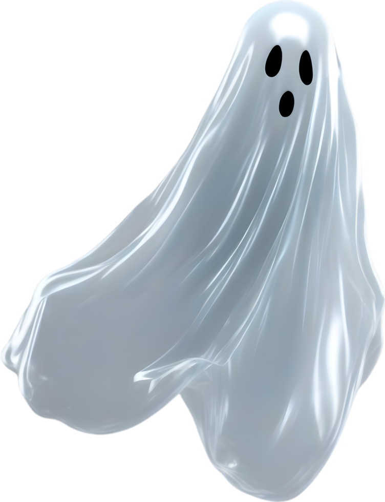 AI generated A close-up of a scary ghost. Ai-Generated png