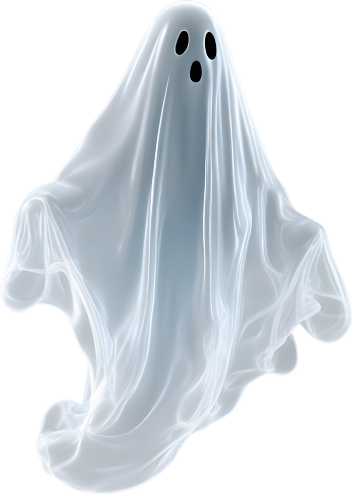 AI generated A close-up of a scary ghost. Ai-Generated png