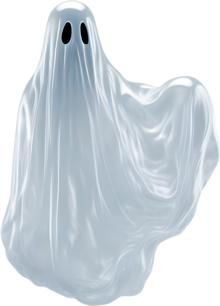 AI generated A close-up of a scary ghost. Ai-Generated png