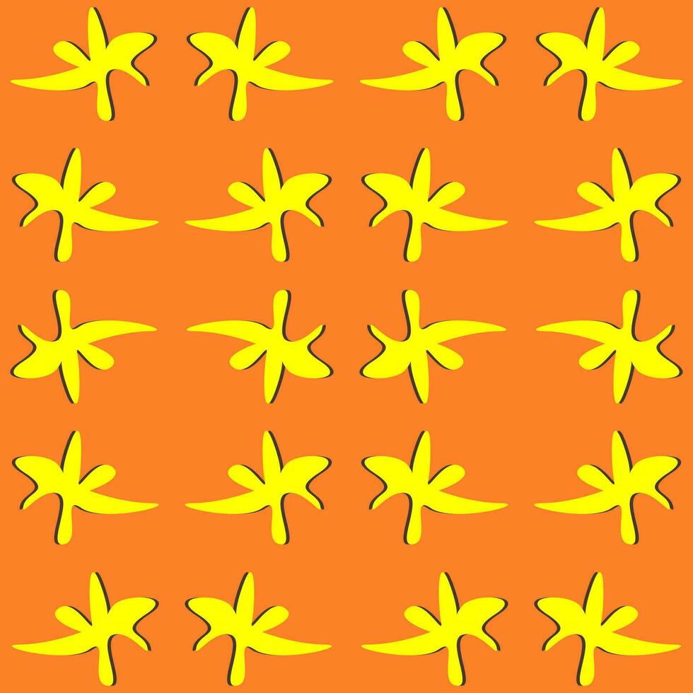 Splash abstract pattern on orange background vector