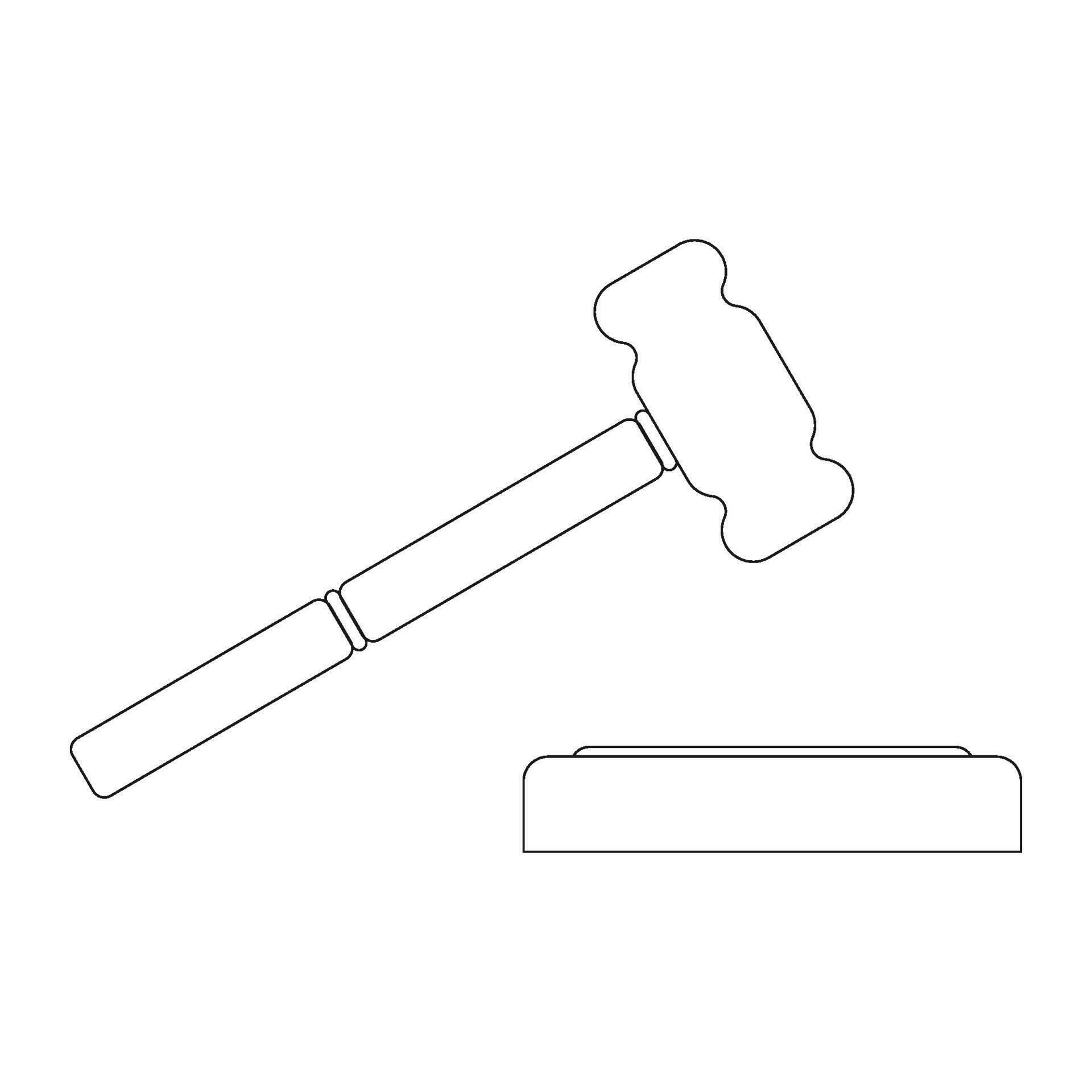 court hammer icon vector 35994844 Vector Art at Vecteezy
