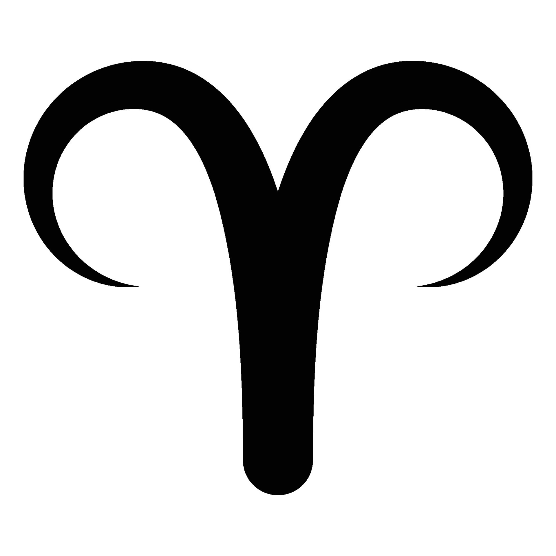Aries zodiac symbol icon 35994850 Vector Art at Vecteezy
