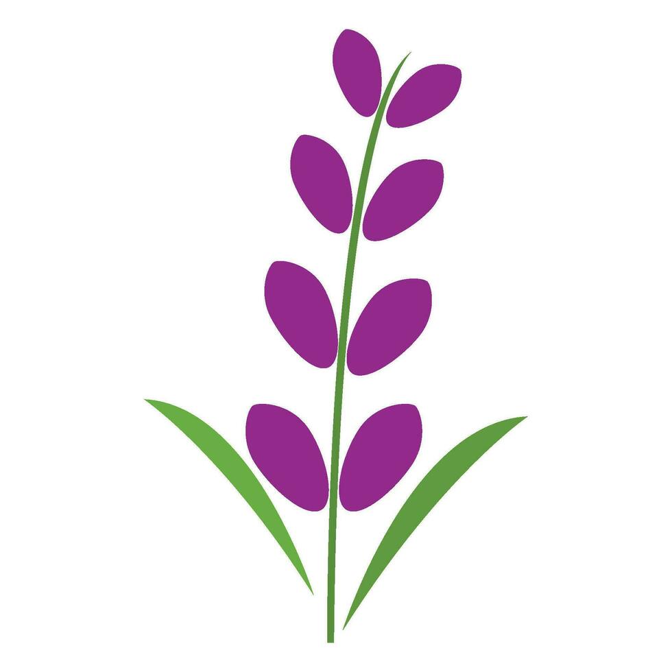 Fresco lavanda flor logo vector