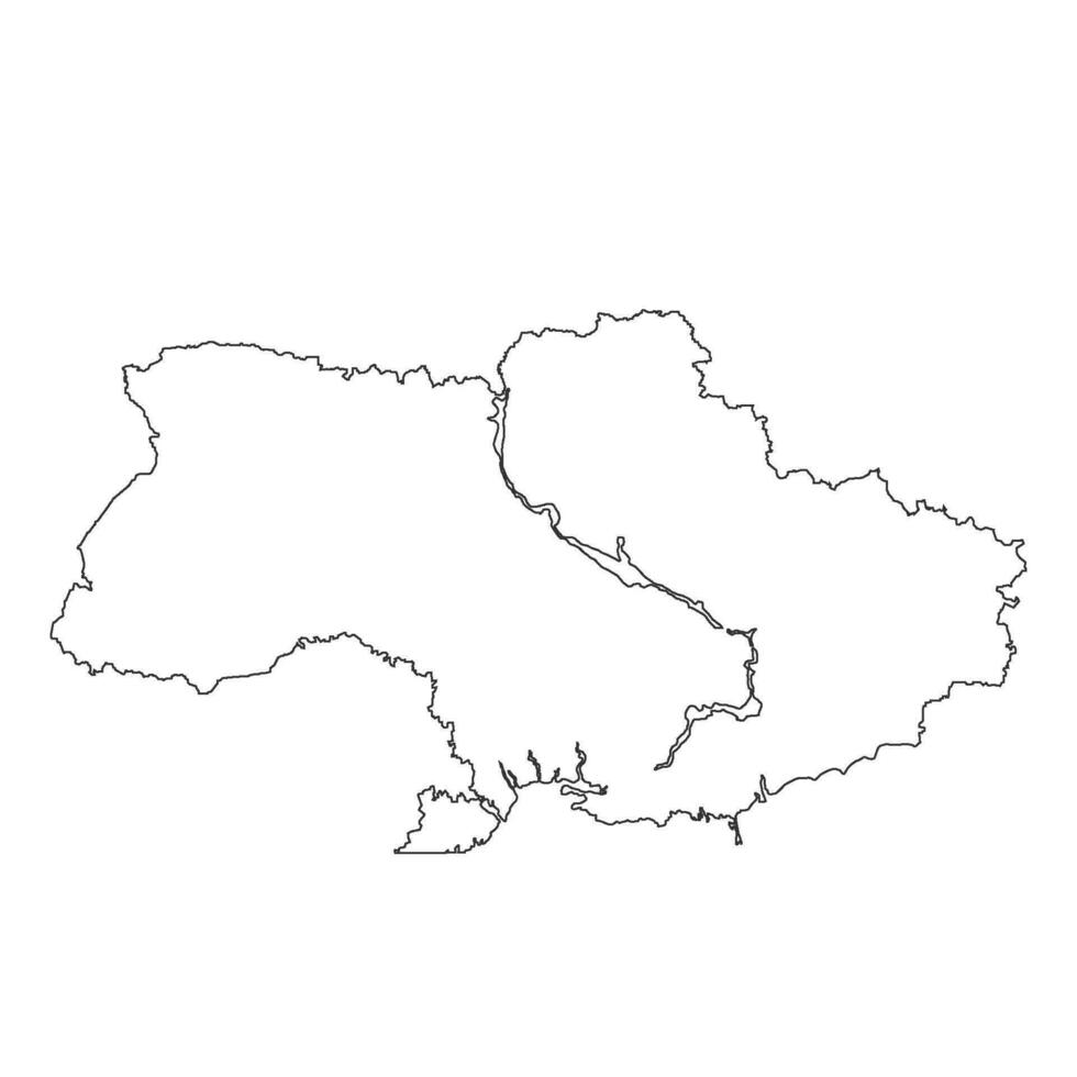 Ukraine map icon vector