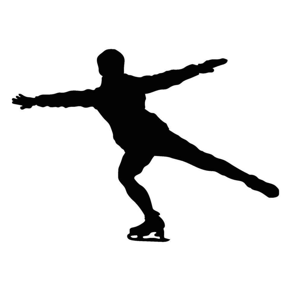 figura Patinaje deporte icono vector ilustración diseño