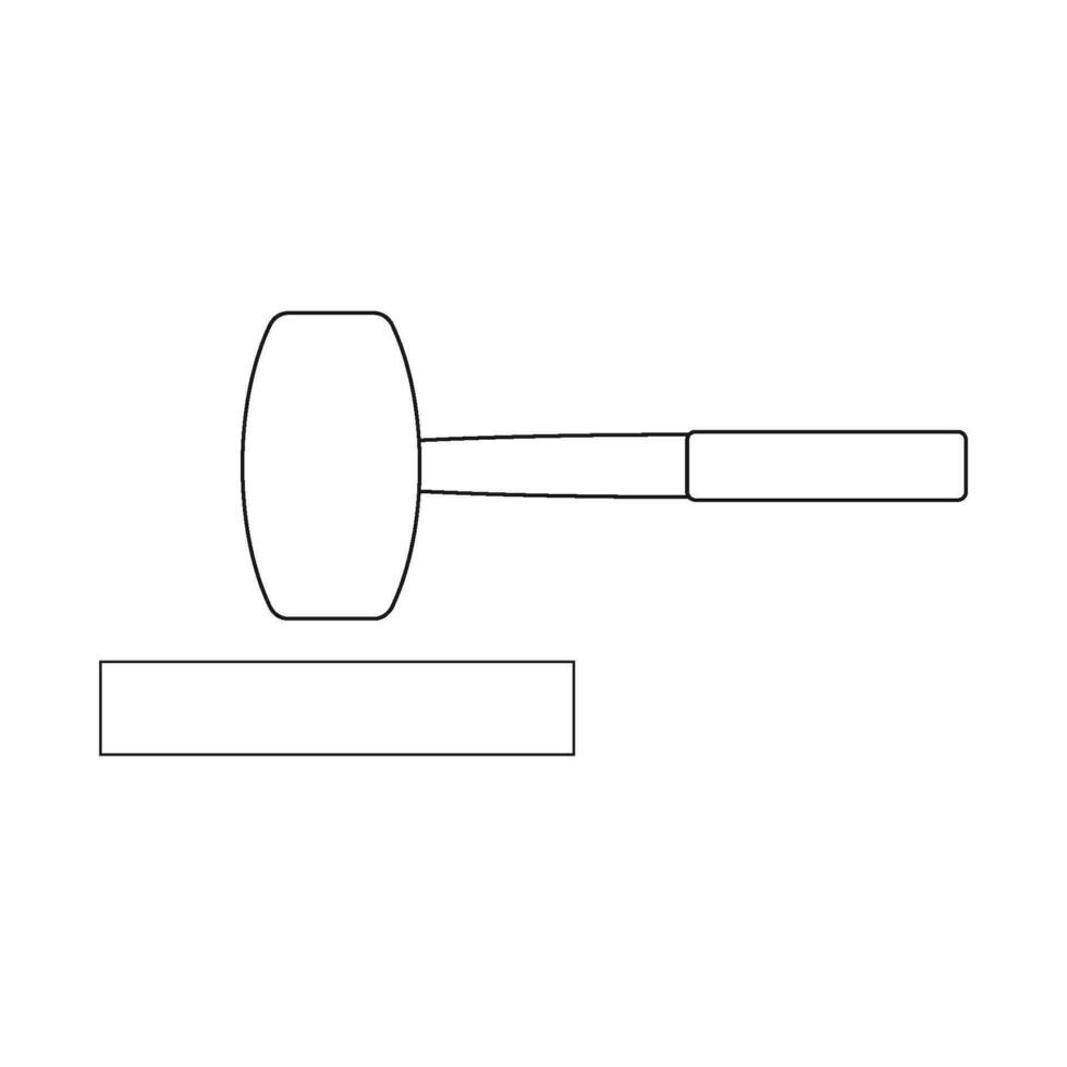 court hammer icon vector
