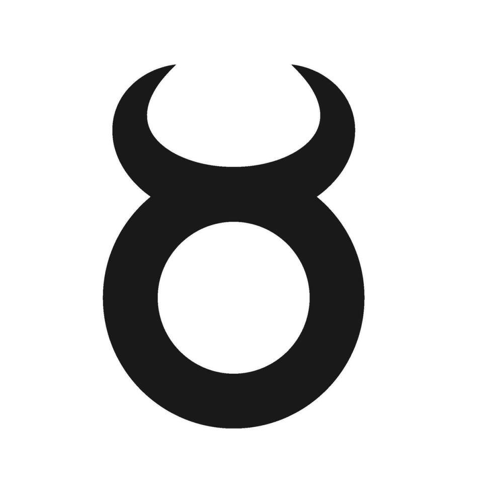 Tauro estrella símbolo icono vector