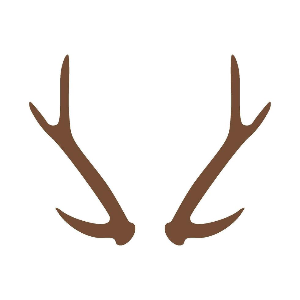 deer antler icon vector