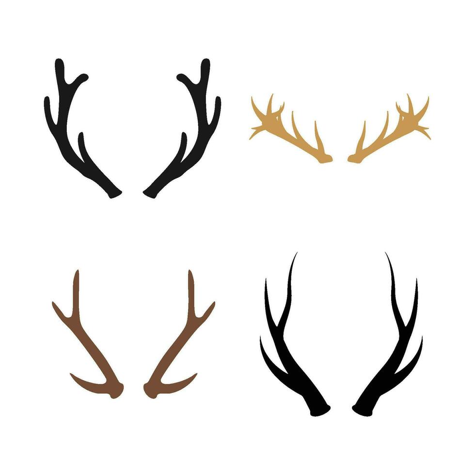 deer antler icon vector