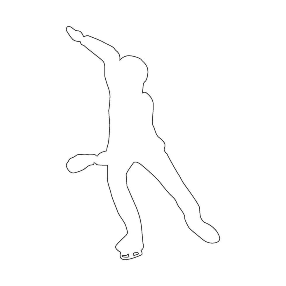 figure skating sport icon vector illustration design