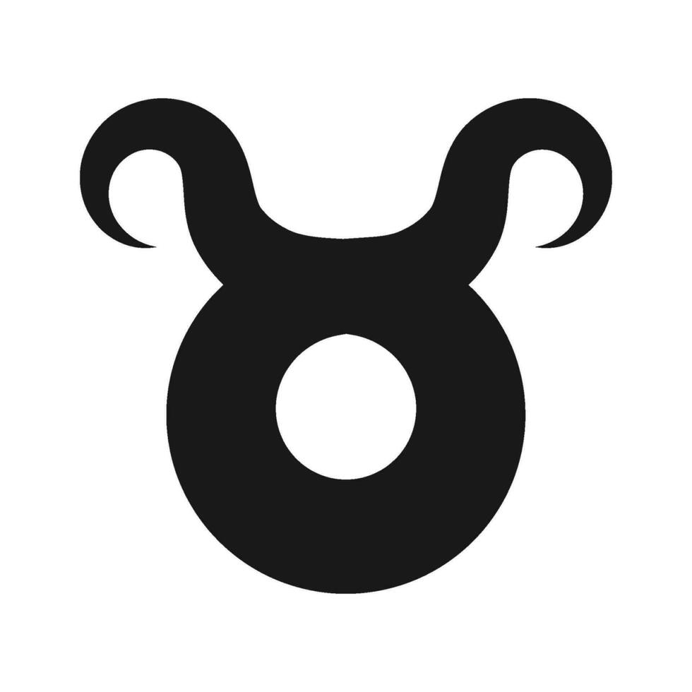 Tauro estrella símbolo icono vector