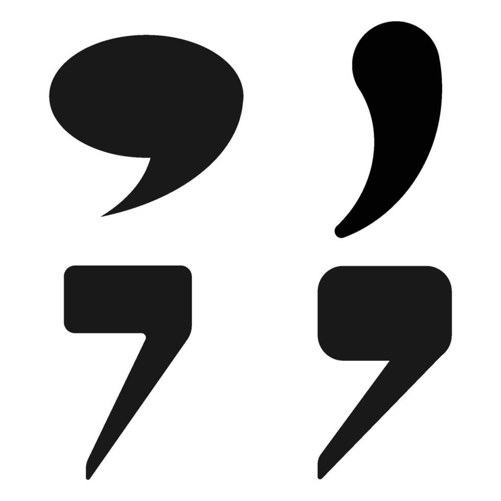 comma symbol icon vector