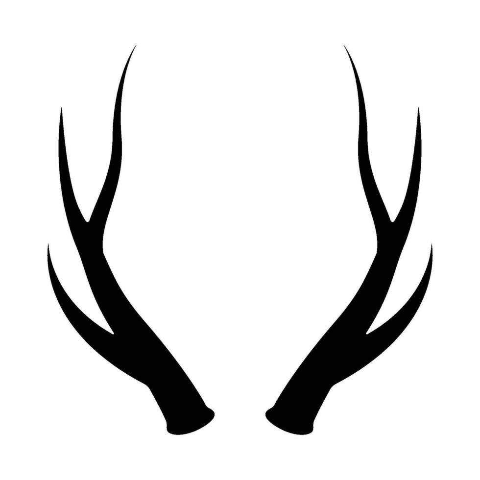 deer antler icon vector