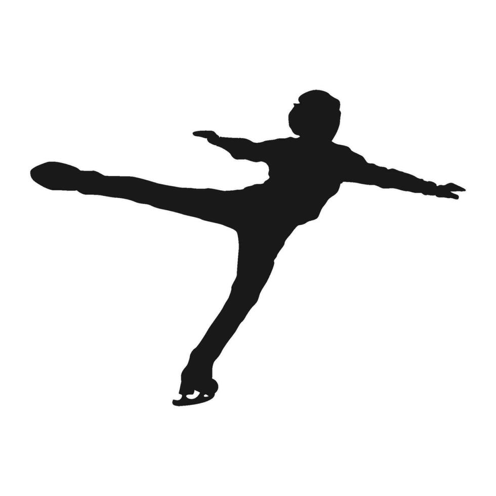 figure skating sport icon vector illustration design