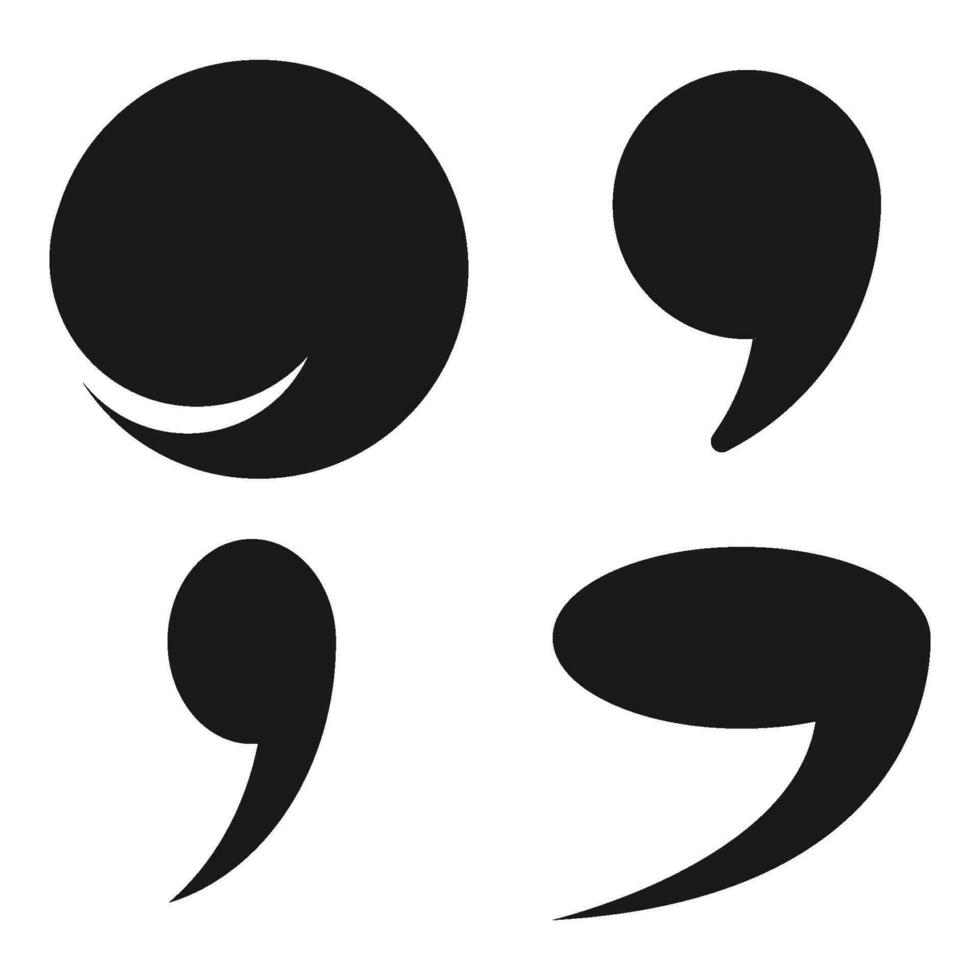 comma symbol icon vector