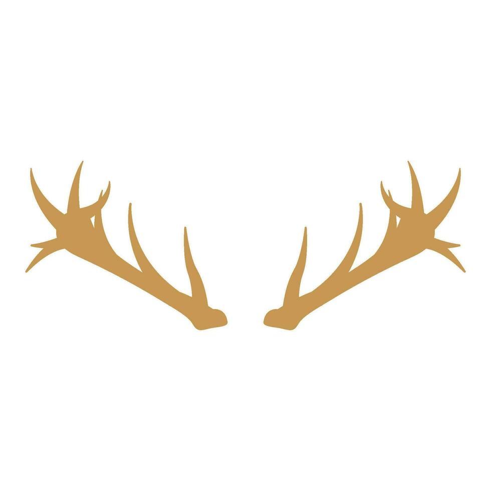 deer antler icon vector