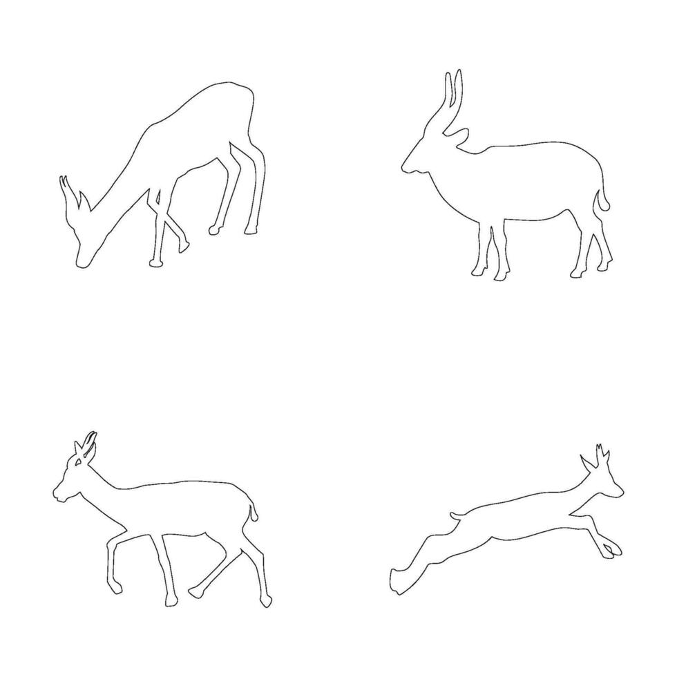 antelope icon vector