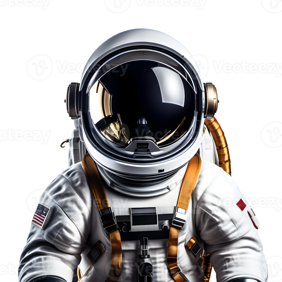 AI generated Astronaut in Spacesuit Isolated on Transparent Background png
