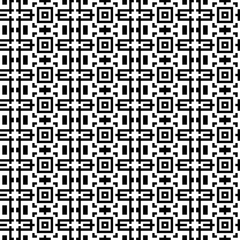 a black and white pixel pattern background vector