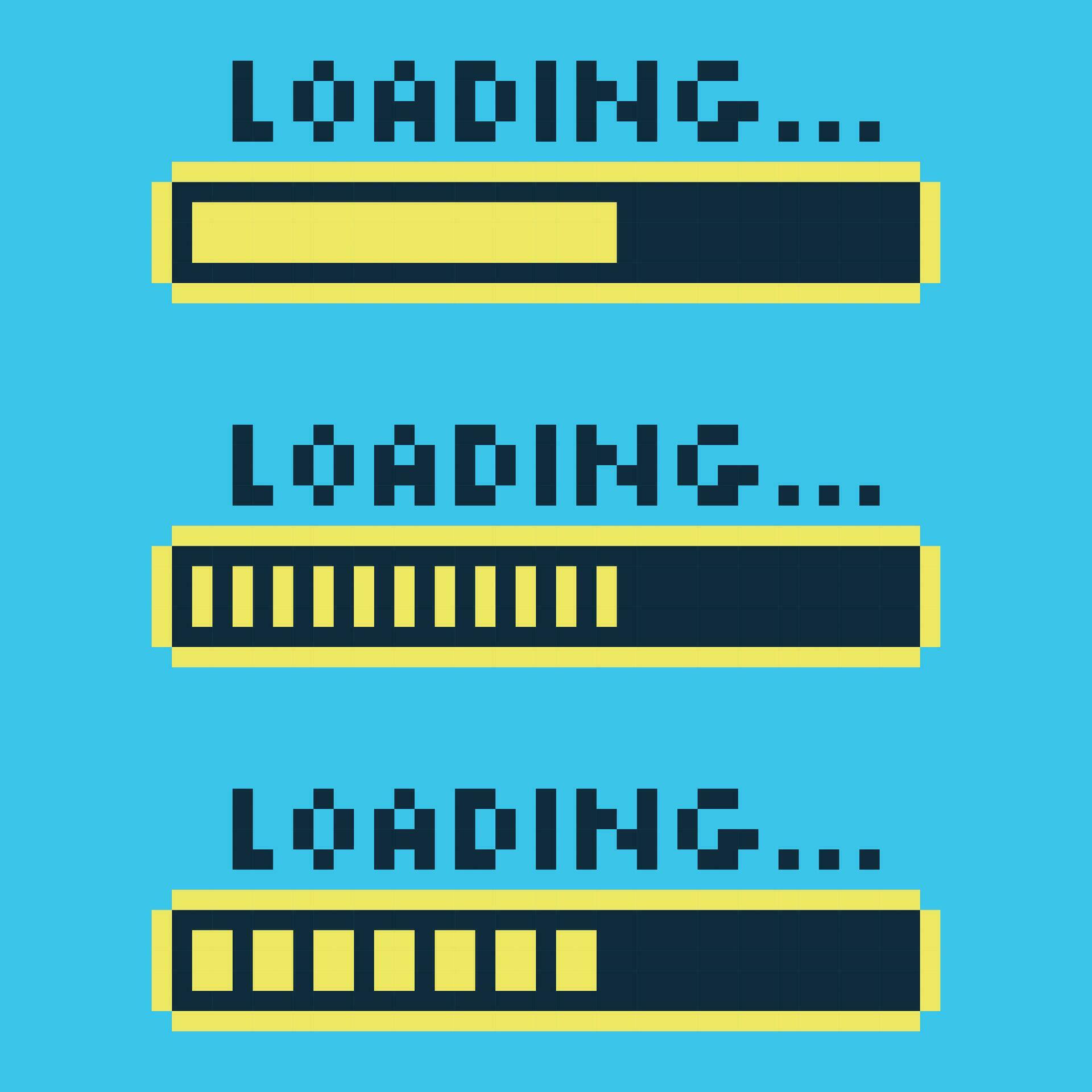 loading pixel bar 35995524 Vector Art at Vecteezy