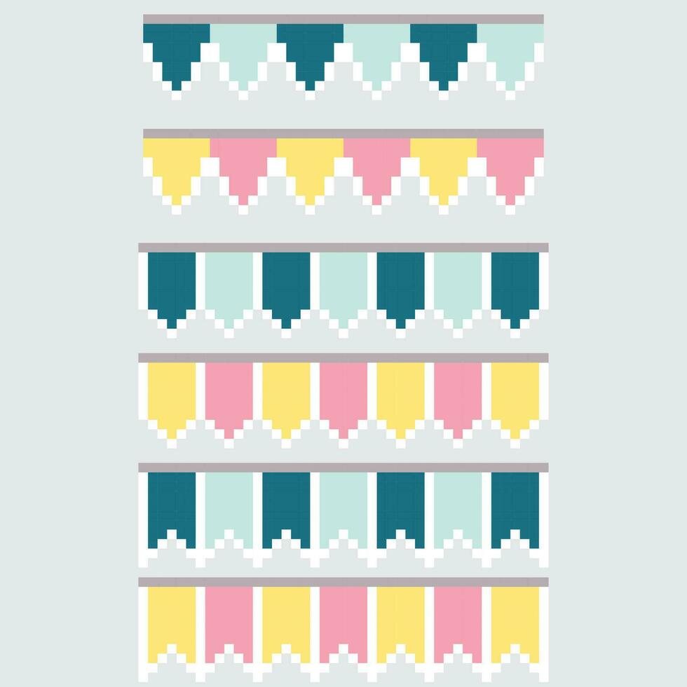 a set of colorful banners with different colors vector