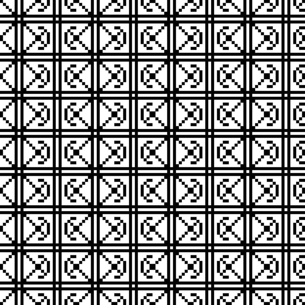 a black and white pixel pattern background vector