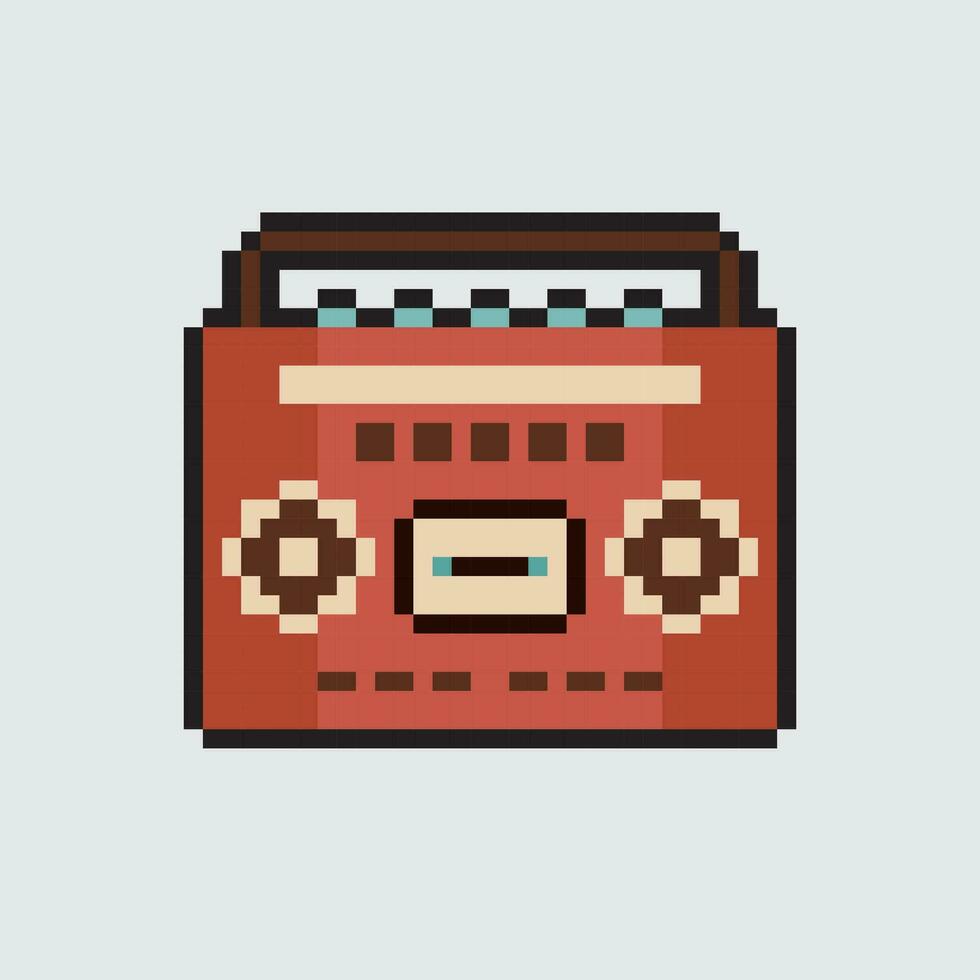 un antiguo estilo radioe píxel Arte vector