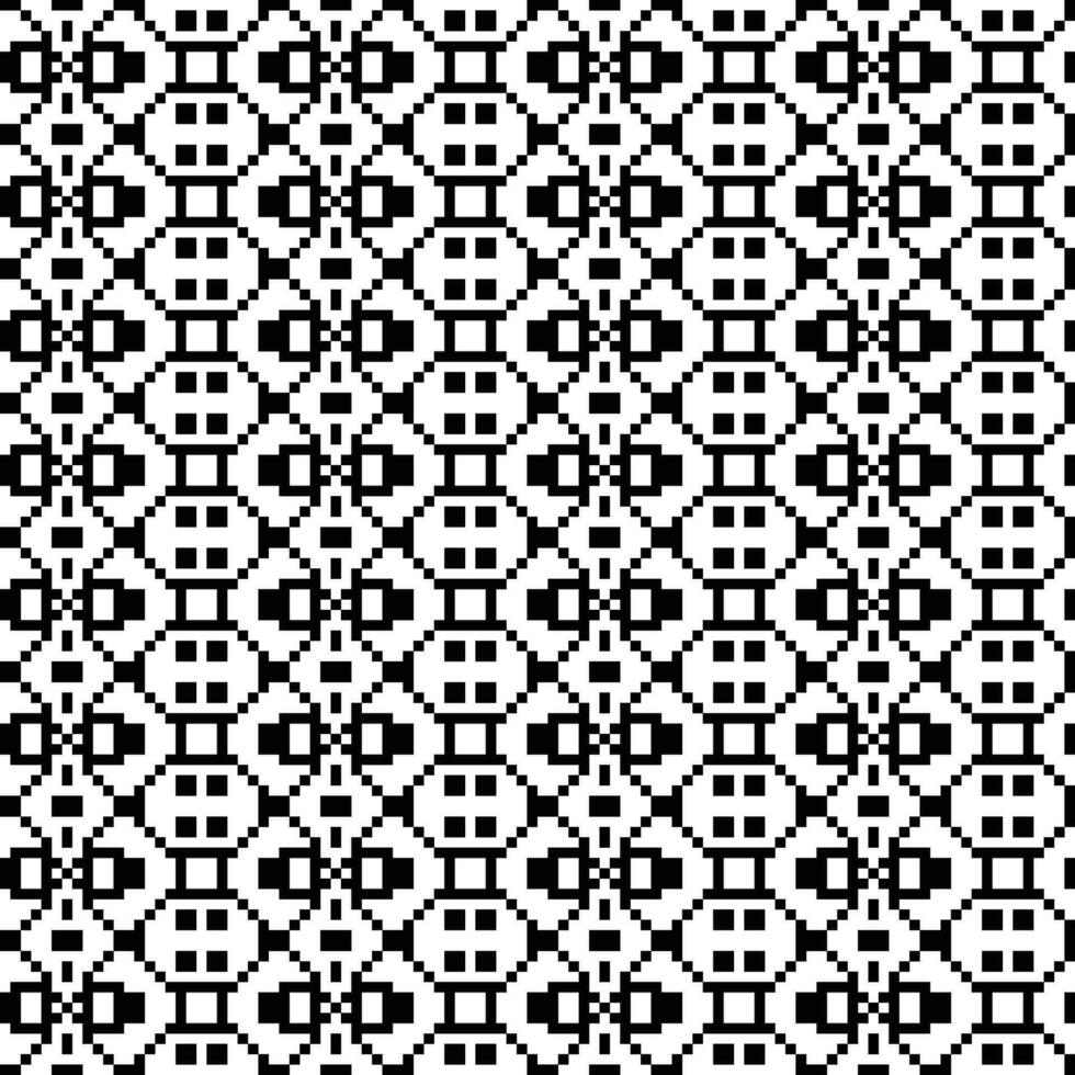 a black and white pixel pattern background vector