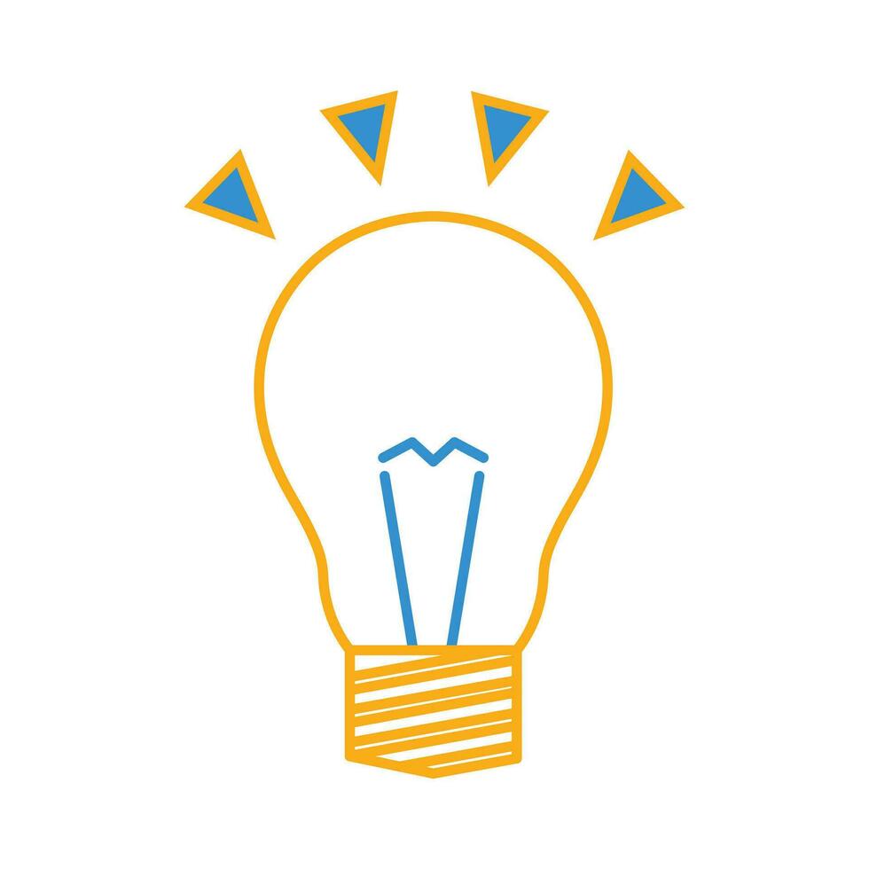 Creative idea light bulb logo concept, energy icon vector illustration